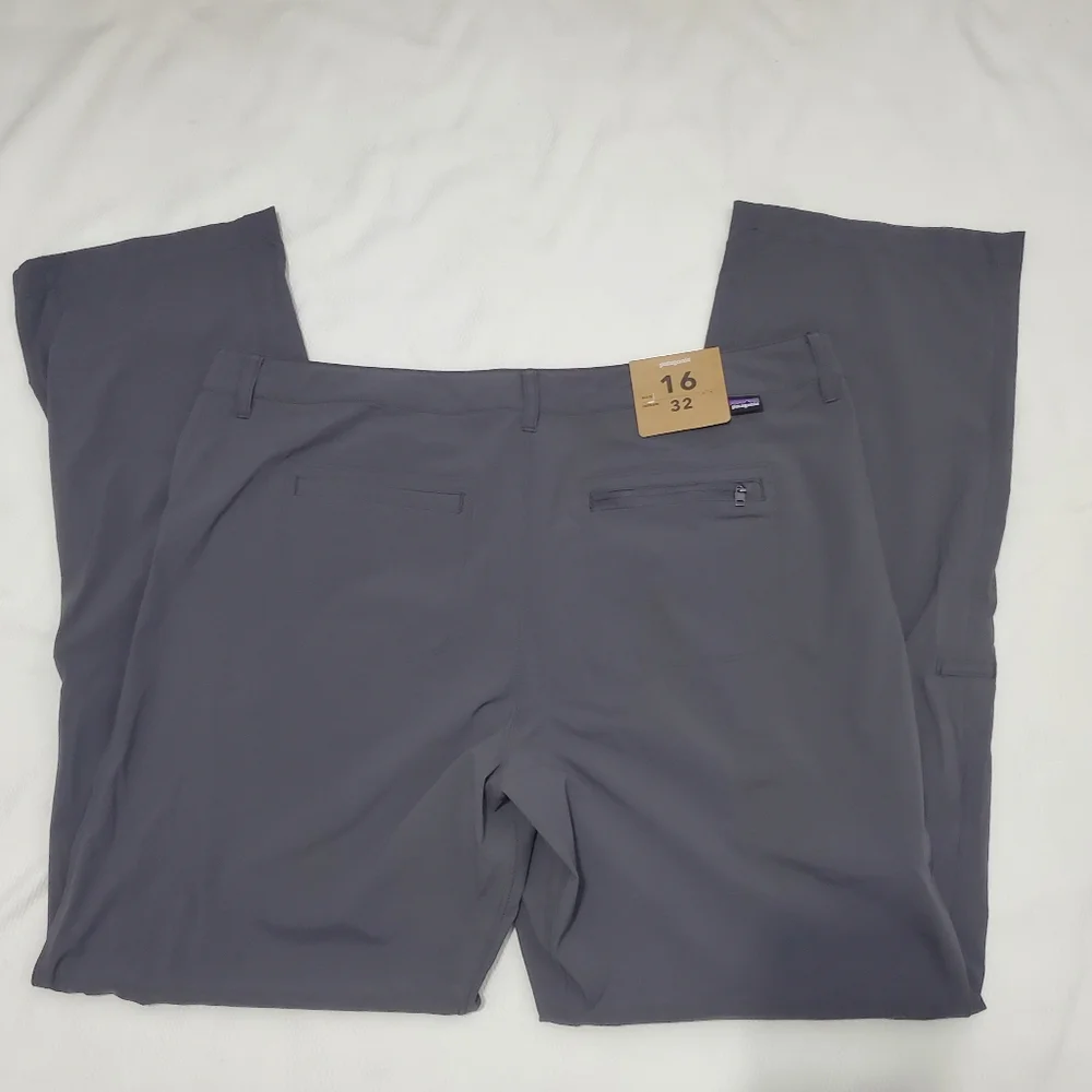 Patagonia Womens Quandary Pants Forge Gray Size 16 NEW - Picture 8 of 10